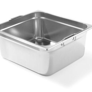 Pojemnik GN 2/3 z chowanymi uchwytami, HENDI, Profi Line, GN 2/3, 18L, (H)200mm