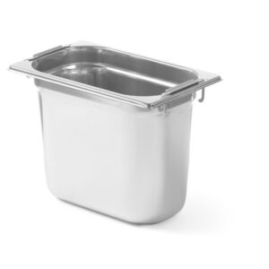 Pojemnik GN 1/4 z chowanymi uchwytami, HENDI, Profi Line, GN 1/4, 5,5L, (H)200mm
