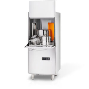 Zmywarka do garnków i tac, dozownik płynu myjącego, pompa zrzutowa, pompa wspomagająca płukanie, P 12.2 kW, U 400 V