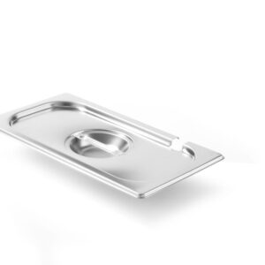 Pokrywka do pojemników GN z wycięciem na chochlę, HENDI, Kitchen Line, GN 1/3, 325x176mm
