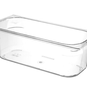 Kuweta do lodów z poliwęglanu, HENDI, 5L, transparentny, 360x165x(H)120mm
