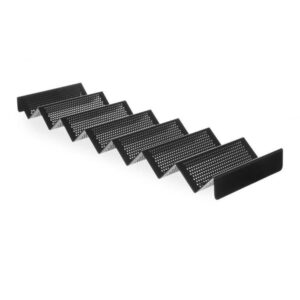 Ekspozytor do kanapek perforowany, HENDI, czarny, 580x170x(H)40mm