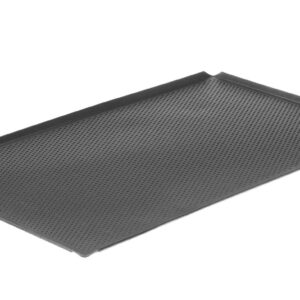 Blacha wypiekowa perforowana, z powłoką nieprzywierającą, z 4 rantami, HENDI, GN 1/1, czarny, 530x325x(H)10mm, Prostokątny