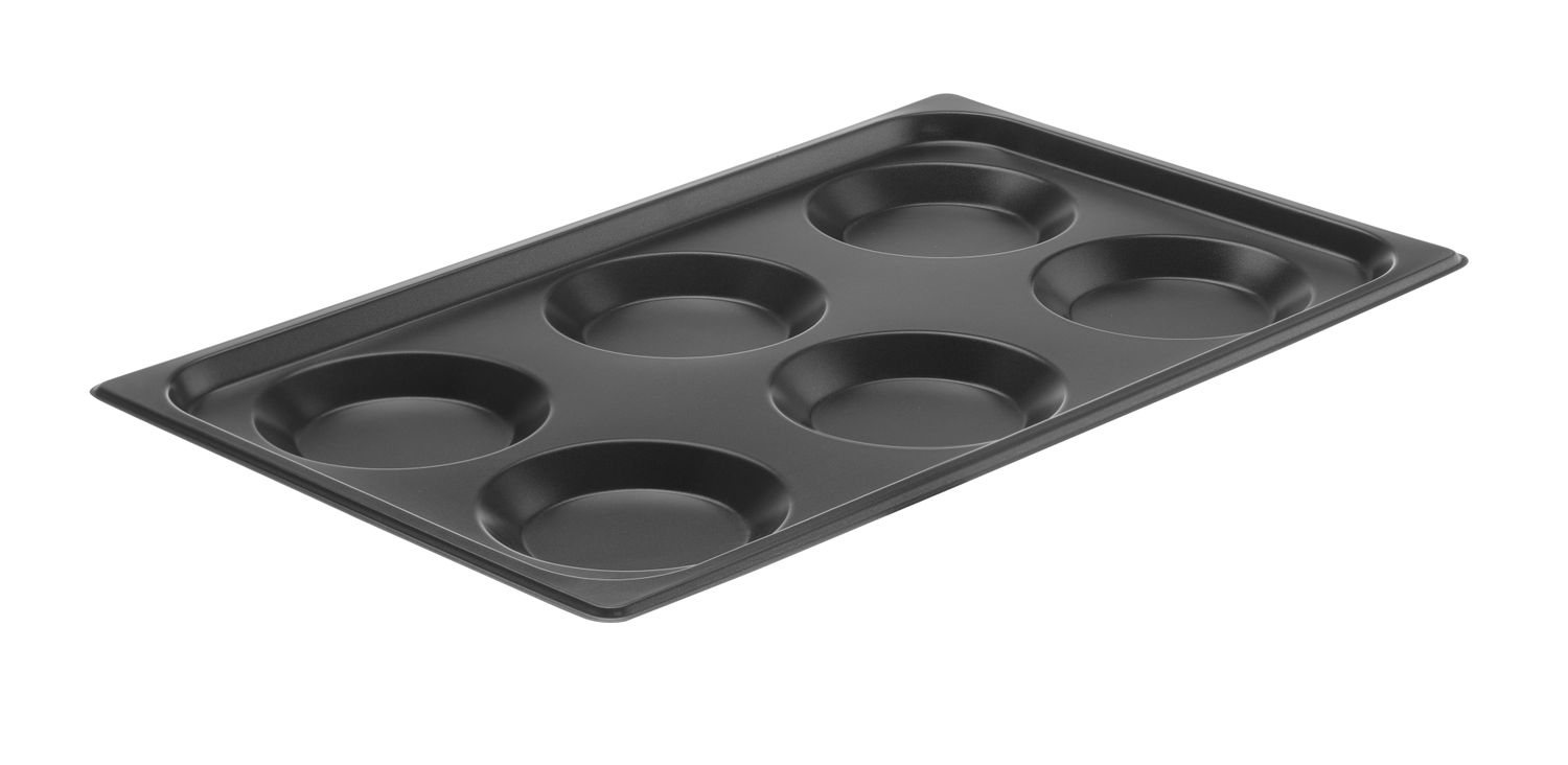Taca aluminiowa GN 1/1 z formami, z powłoką nieprzywierającą, HENDI, GN 1/1, 530x325x(H)15mm