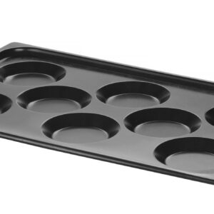 Blacha do jajek sadzonych, z powłoką nieprzywierającą CONVECTOMAT EGGPLATE, HENDI, GN 1/1, czarny, 530x325x(H)26mm