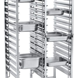 Wózek do transportu pojemników podwójny 30×GN 1/1, HENDI, 798x610x(H)1710mm