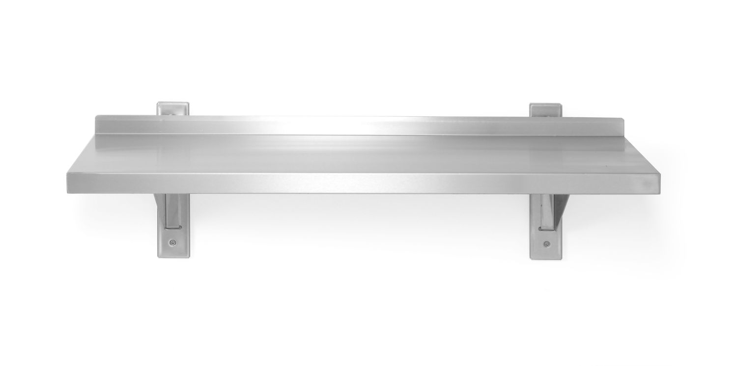 Półka wisząca regulowana, pojedyncza, z 2 konsolami, HENDI, 800x300x(H)600mm