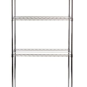 Regał magazynowy 4-półkowy, HENDI, kolor chromowany, 910x455x(H)1830mm
