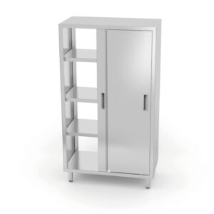Szafa przelotowa z drzwiami suwanymi – skręcana, HENDI, Kitchen Line, 800x700x(H)1800mm