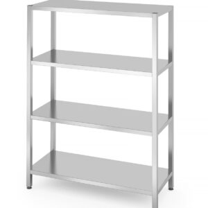 Regał magazynowy z 4 półkami pełnymi – skręcany, HENDI, Kitchen Line, 1200x500x(H)1800mm