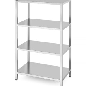 Regał magazynowy z 4 półkami pełnymi – skręcany, HENDI, Kitchen Line, 1000x600x(H)1800mm