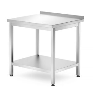 Stół przyścienny z półką – skręcany, głębokość 700 mm, HENDI, Profi Line, 800x700x850 mm, 800x700x(H)850mm