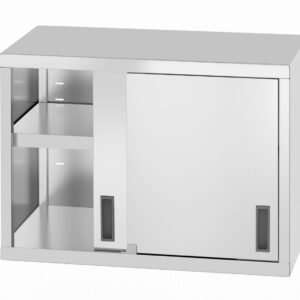Szafka wisząca – spawana, z drzwiami suwanymi, HENDI, Profi Line, 800x400x(H)600mm