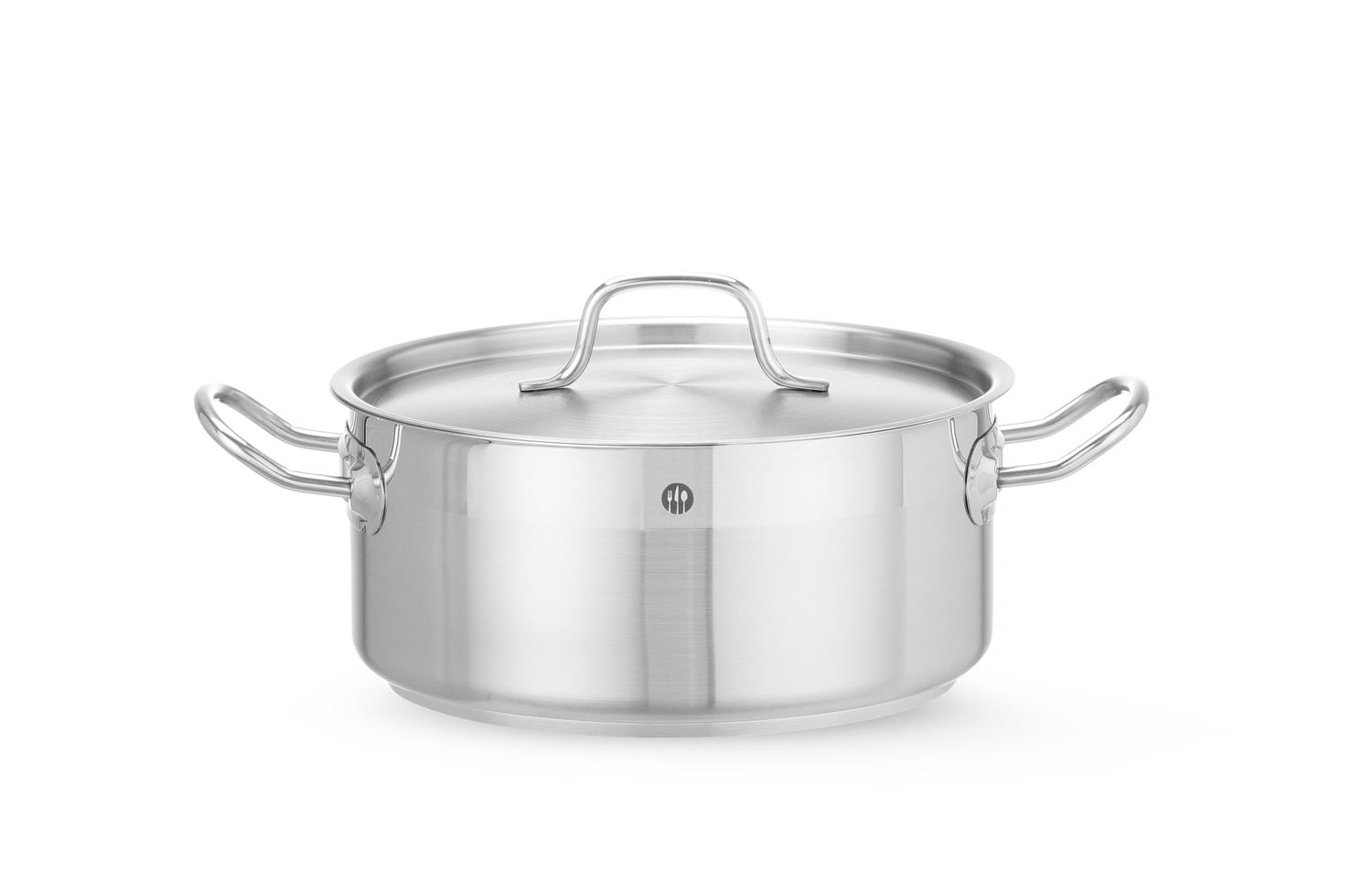 Garnek niski z pokrywką, HENDI, Profi Line, 4,8L, ⌀240x(H)105mm