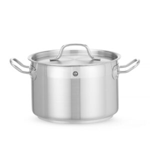 Garnek średni z pokrywką, HENDI, Profi Line, 4L, ⌀200x(H)130mm