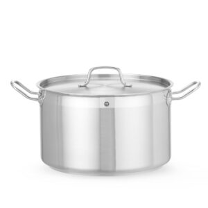 Garnek średni z pokrywką, HENDI, Profi Line, 15,1L, ⌀320x(H)190mm