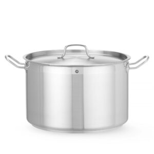 Garnek średni z pokrywką, HENDI, Profi Line, 23,2L, ⌀360x(H)320mm
