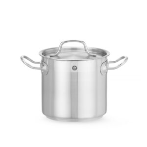 Garnek wysoki z pokrywką, HENDI, Profi Line, 3L, ⌀160x(H)150mm