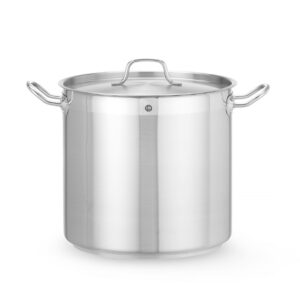 Garnek wysoki z pokrywką, HENDI, Profi Line, 15,9L, ⌀280x(H)260mm