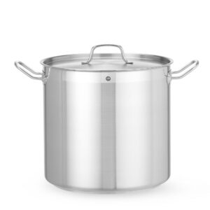Garnek wysoki z pokrywką, HENDI, Profi Line, 24L, ⌀320x(H)300mm