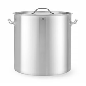 Garnek wysoki z pokrywką, HENDI, Budget Line, 71L, ⌀450x(H)450mm