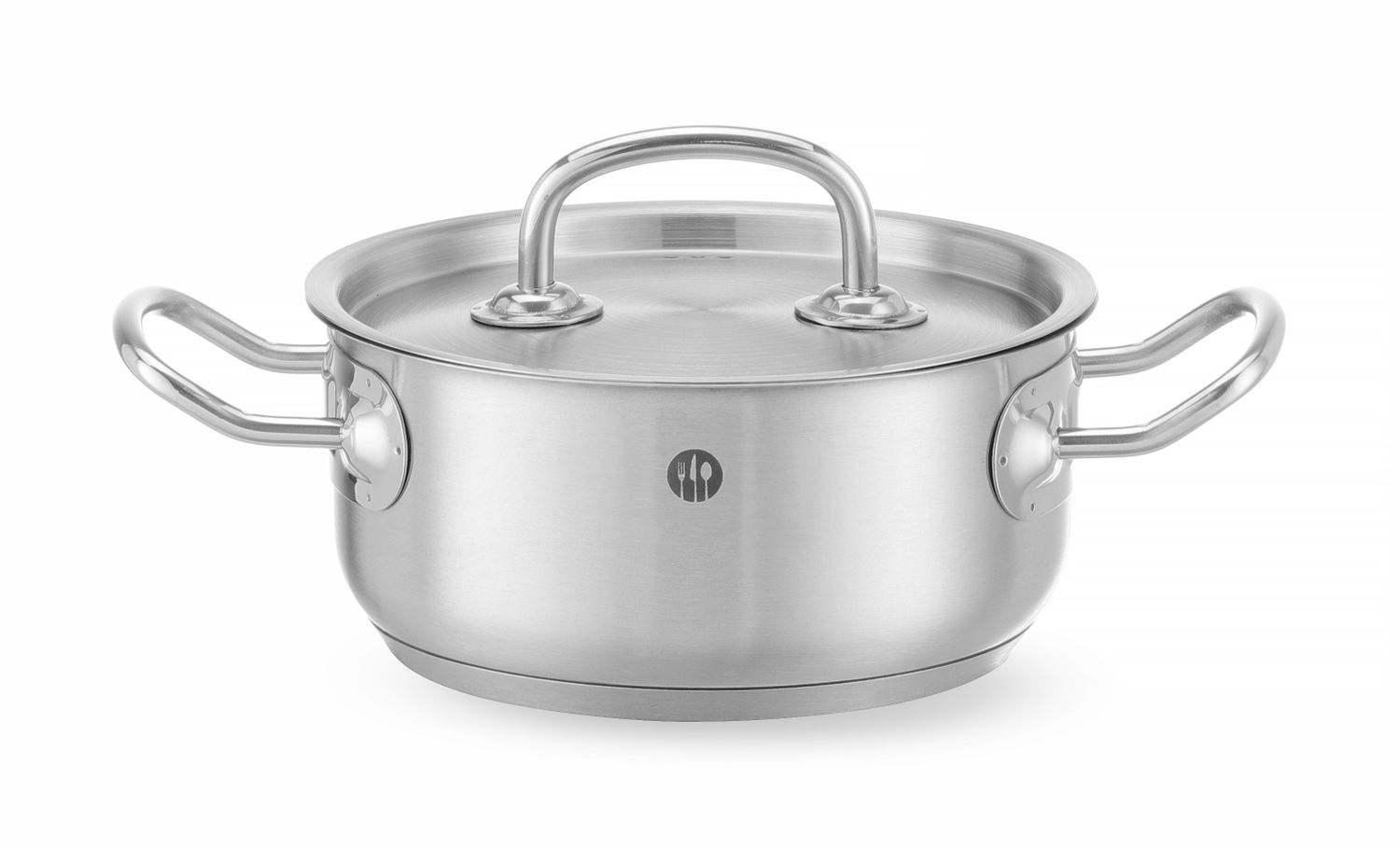Garnek niski z pokrywką, HENDI, Kitchen Line, 1,4L, ⌀160x(H)75mm