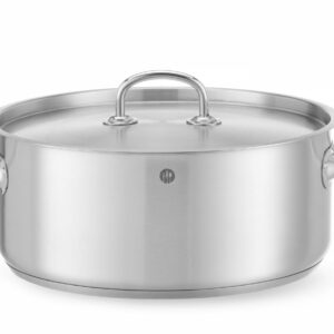 Garnek niski z pokrywką, HENDI, Kitchen Line, 7,3L, ⌀280x(H)120mm