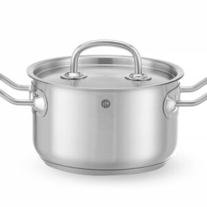 Garnek średni z pokrywką, HENDI, Kitchen Line, 1,8L, ⌀160x(H)95mm