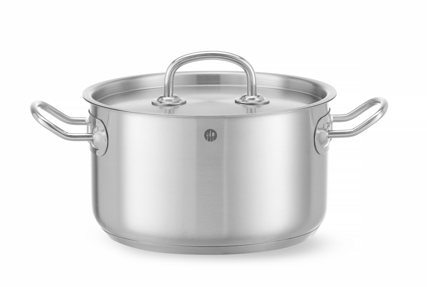 Garnek średni z pokrywką, HENDI, Kitchen Line, 3,5L, ⌀200x(H)115mm