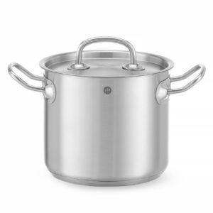 Garnek wysoki z pokrywką, HENDI, Kitchen Line, 45L, ⌀400x(H)360mm