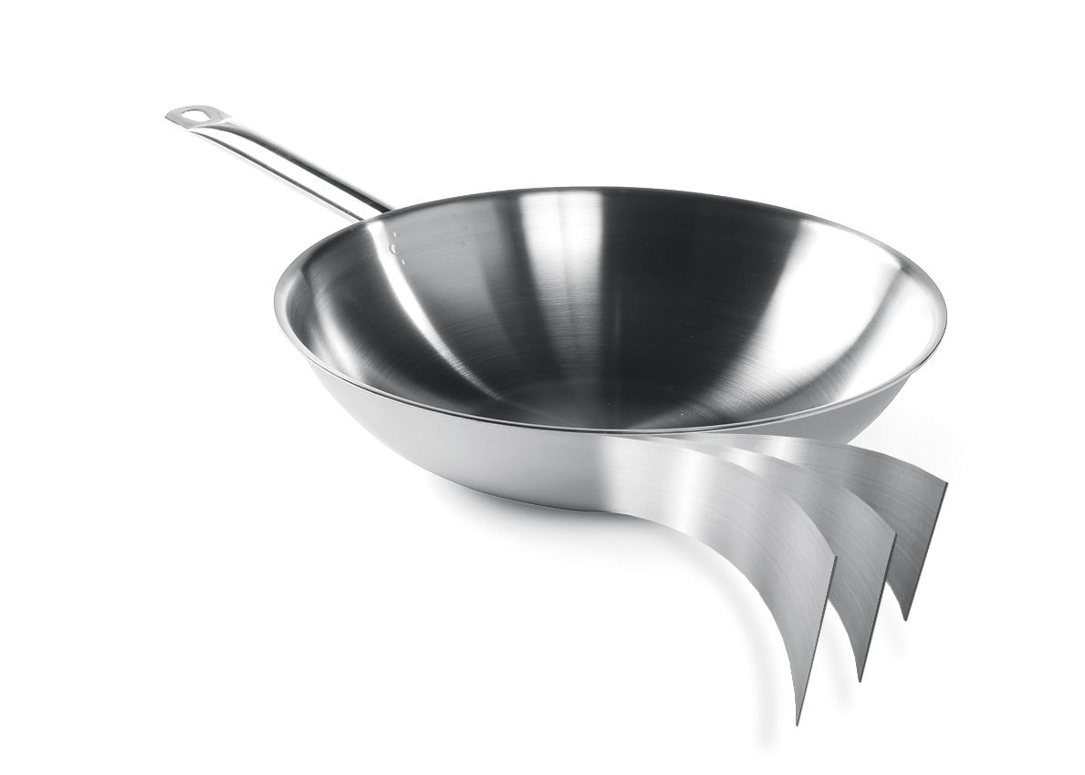 Wok 3-ply bez pokrywki, HENDI, ⌀360x(H)100mm - obrazek 2