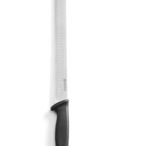 Nóż do szynki i kebaba ze szlifem kulowym, HENDI, czarny, (L)490mm