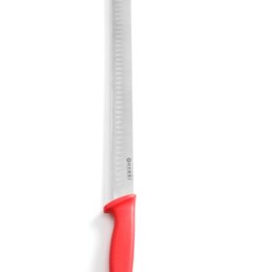 Nóż do kebaba, szynki ze szlifem kulowym, HENDI, czerwony, (L)490mm