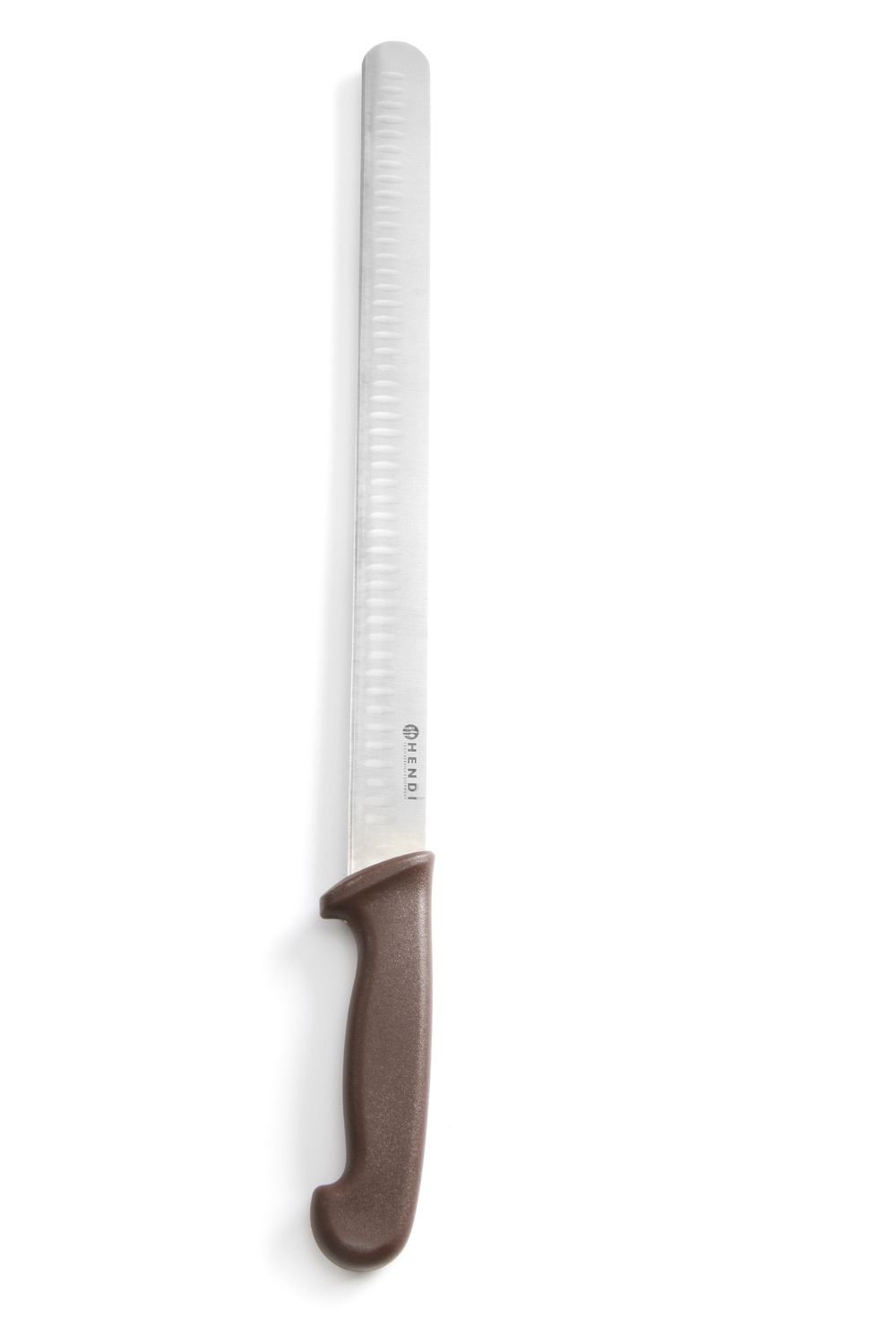 Nóż do kebaba, szynki, shoarmy ze szlifem kulowym, HENDI, brązowy, (L)490mm