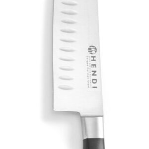 Nóż Santoku, HENDI, Profi Line, szlif kulowy, czarny, (L)310mm