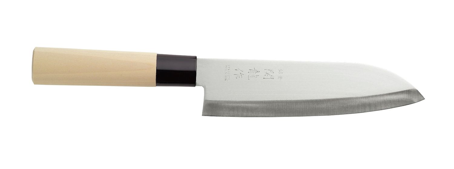 Nóż japoński Santoku, HENDI, jasne drewno, (L)290mm