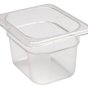 Pojemnik Camwear GN 1/8 z poliwęglanu, Cambro, 1 l, H 100 mm, 1L, transparentny, 161x132x(H)100mm