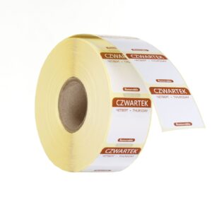 Etykiety Food Safety na każdy dzień tygodnia – wielorazowe, HENDI, Czwartek, brązowy, 1000 szt., 25x25mm