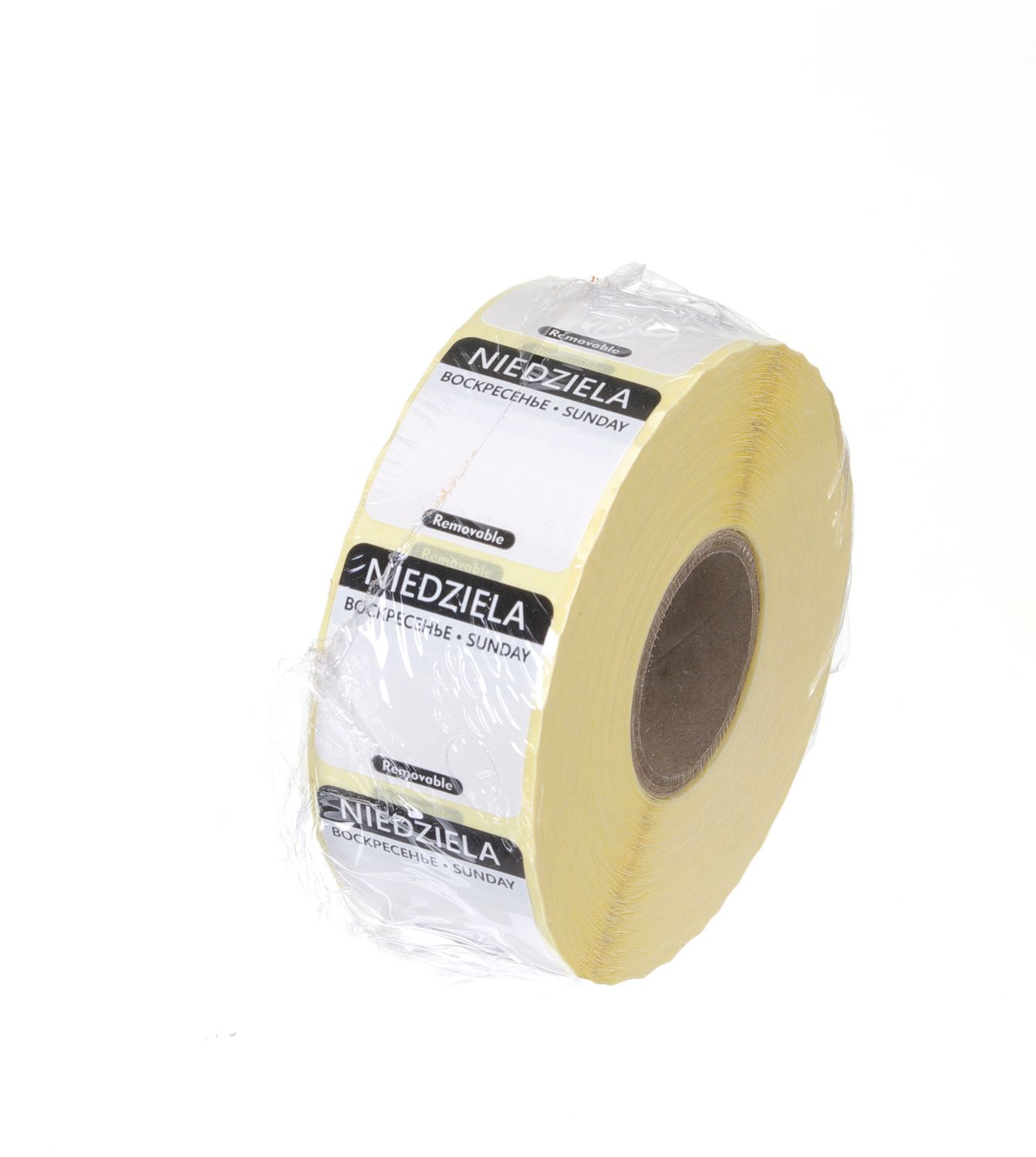 Etykiety Food Safety na każdy dzień tygodnia – wielorazowe, HENDI, Niedziela, czarny, 1000 szt., 25x25mm - obrazek 2
