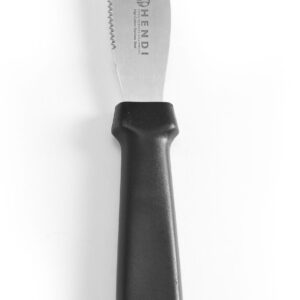 Nóż do smarowania ząbkowany, HENDI, czarny, (L)210mm