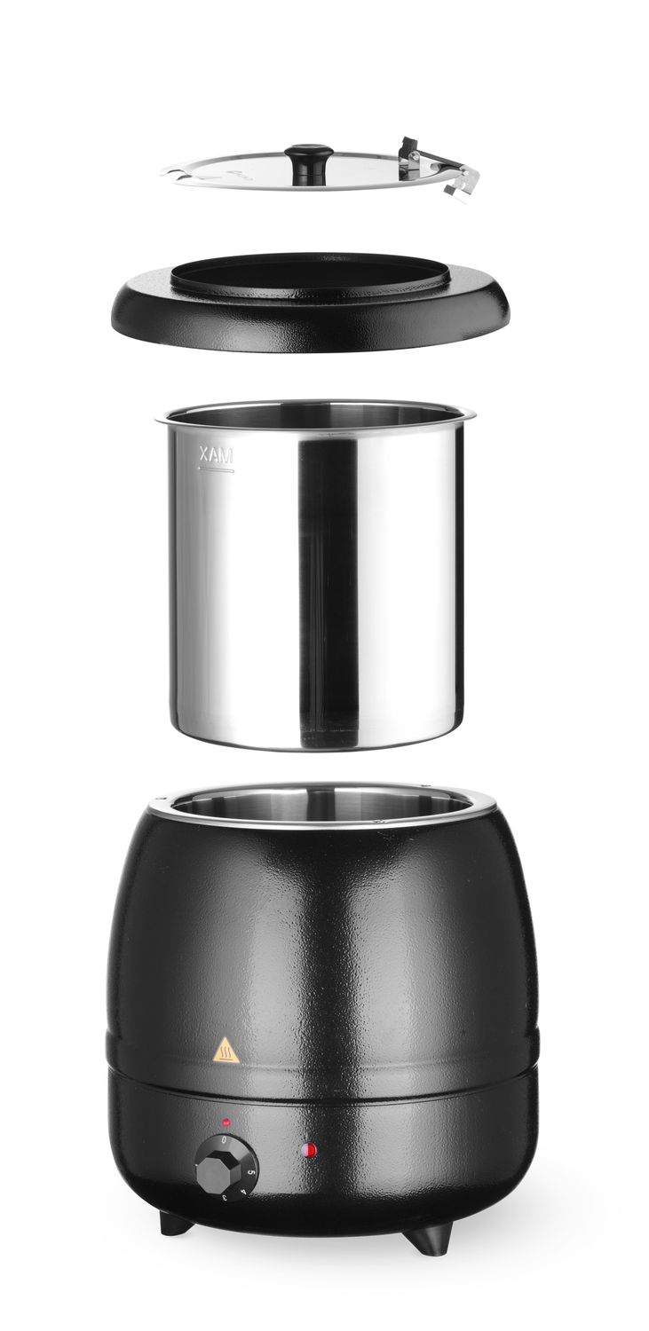 Kociołek do zupy, HENDI, Kitchen Line, 8L, czarny, 230V/400W, ⌀330x(H)363mm - obrazek 5