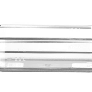 Pojemnik GN 1/4 z poliwęglanu, HENDI, Profi Line, GN 1/4, 1,8L, transparentny, 265x162x(H)65mm