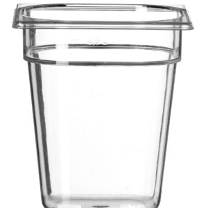 Pojemnik GN 1/6 z poliwęglanu, HENDI, Profi Line, GN 1/6, 3,4L, transparentny, 176x162x(H)200mm