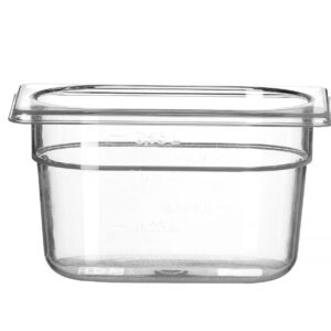 Pojemnik GN 1/9 z poliwęglanu, HENDI, Profi Line, GN 1/9, 1L, transparentny, 176x108x(H)100mm