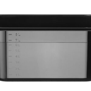 Pojemnik GN 1/2 z czarnego poliwęglanu, HENDI, Profi Line, GN 1/2, 9,5L, czarny, 325x265x(H)150mm