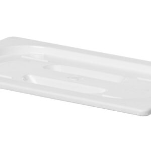 Pokrywka do pojemników GN z białego poliwęglanu, HENDI, GN 1/4, biały, 265x162mm