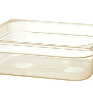 Pojemnik GN 1/2 z grilamidu do wysokiej temperatury, HENDI, GN 1/2, 6,1L, transparentny, 325x265x(H)100mm