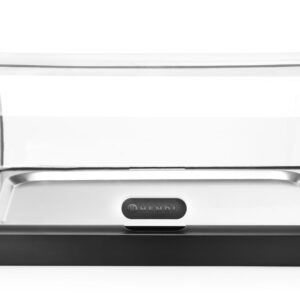 Witrynka chłodząca roll-top Duo UNIQ, HENDI, designed by Robert Bronwasser, Pojedyncza, czarny, 460x355x(H)220mm, Prostokątny