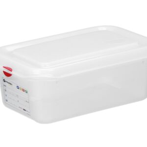 Pojemnik GN 1/4 z polipropylenu, HENDI, GN 1/4, 2,8L, transparentny, 265x162x(H)100mm, Prostokątny