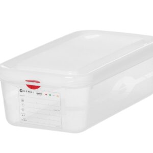 Pojemnik GN 1/3 z polipropylenu, HENDI, GN 1/3, 4L, transparentny, 325x176x(H)100mm, Prostokątny